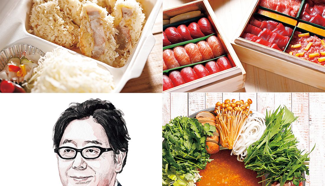 秋元 康お薦め！ 鮨、鍋2セット、特ロースカツ弁当、冷凍餃子のテイクアウト5選