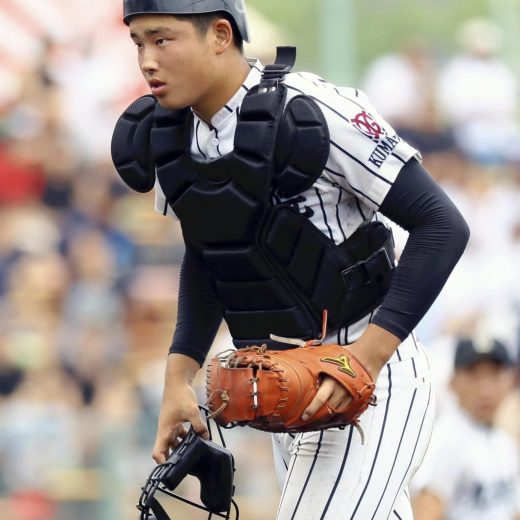 高校時代、村上宗隆は捕手としても大きな可能性を秘めていた。