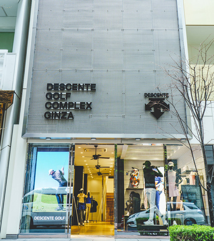 デサントのゴルフブランドが集結した「DESCENTE GOLF COMPLEX GINZA
