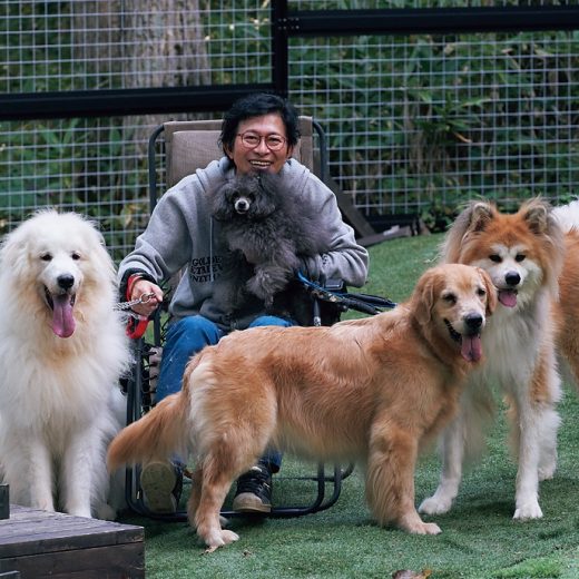 鈴井貴之氏と愛犬