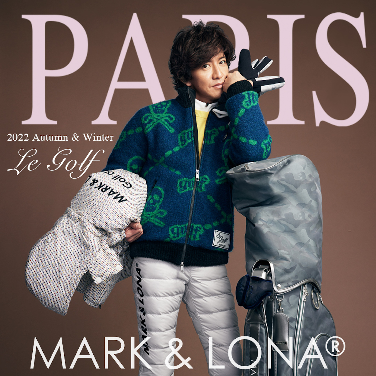 MARK\u0026LONA 木村拓也モデル　ゴルフウェアMARK