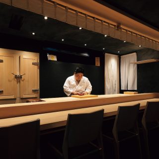 恵比寿「鮨処 たけ原」の店内