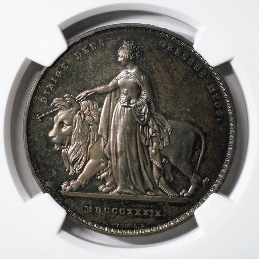 ウナとライオンの5ポンド試鋳銀貨