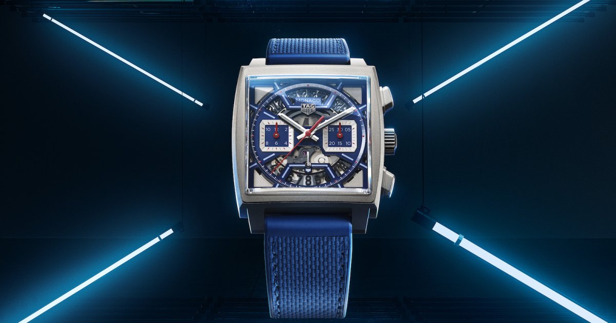タグホイヤー　モナコ　値下げ　新品仕上げ済み タグ・ホイヤー モナコに爽やかなフレンチ レーシングブルー - Impress