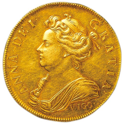 ヴィーゴ湾戦勝記念5ギニー金貨