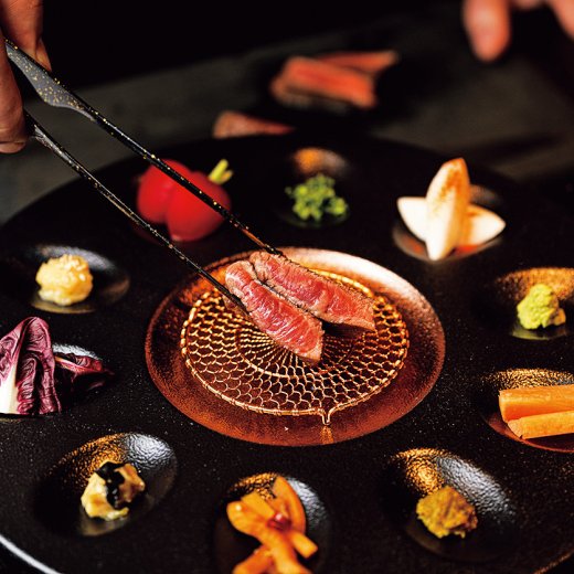 「麻布 肉しゃり」の都萬牛の赤身焼き