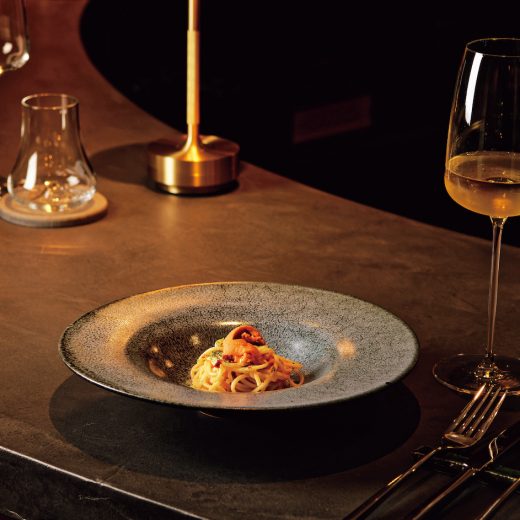 「COCCHI」のウニ ライム 小松菜 セモリナ粉