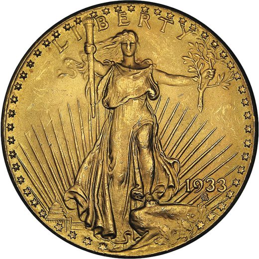 1933年銘 アメリカ20ドル セントゴーデンズ金貨