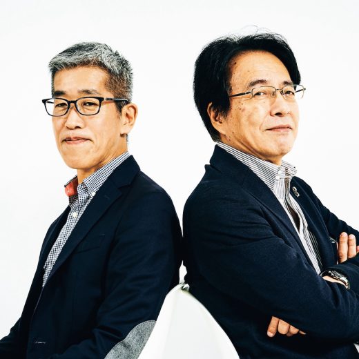 岸博幸氏(左)と山路徹氏(右)