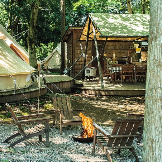 TOKYO CLASSIC CAMPのファイヤーピット