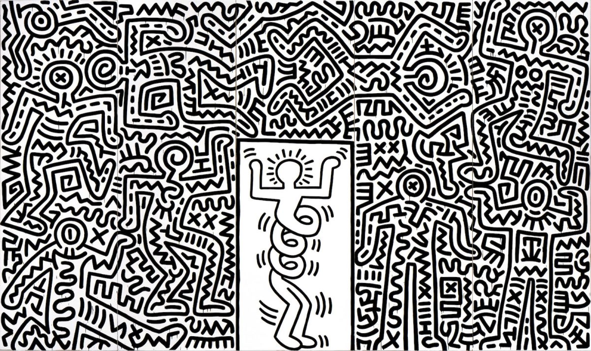 《アンディ・マウス》 1986年 中村キース・ヘリング美術館蔵 Keith Haring Artwork ©Keith Haring Foundation