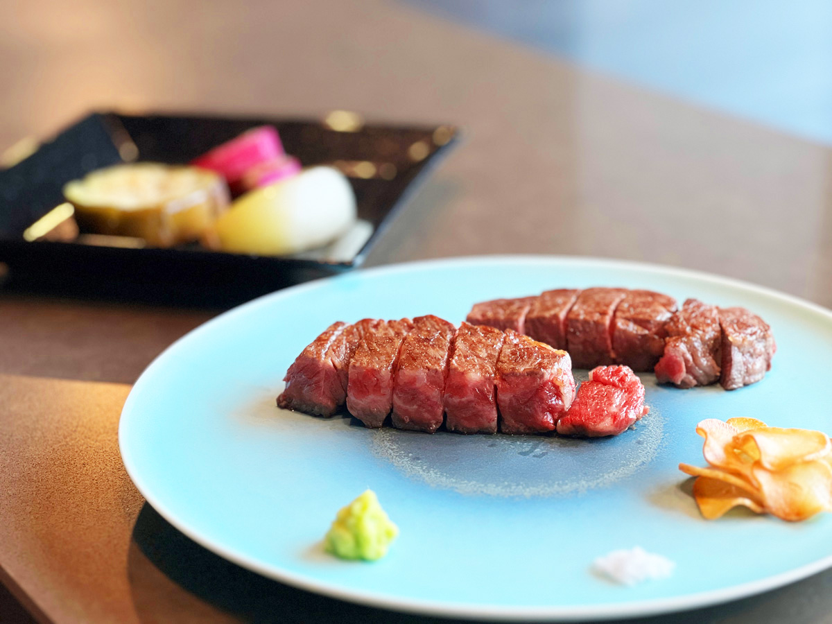 BELLUSTAR TOKYO鉄板「天祐」ステーキと野菜
