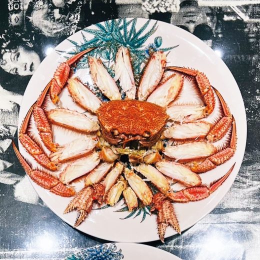 森田氏が剥いた蟹