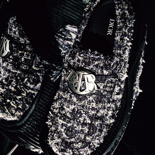 ディオールのツイードシューズ