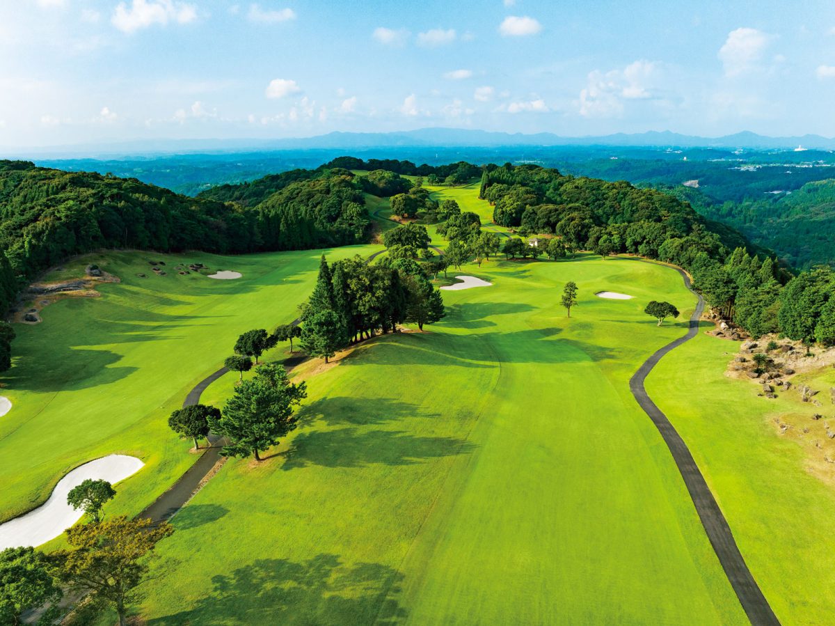 鹿児島ガーデンゴルフ倶楽部の上空写真