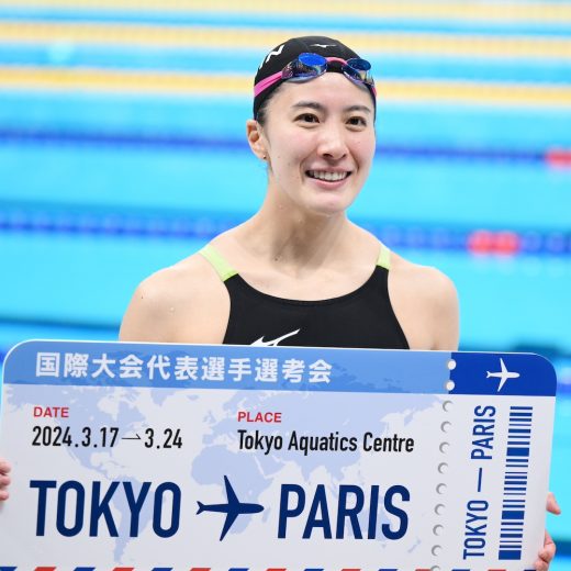 パリ五輪の出場権を勝ち取った、水泳・大橋悠依選手