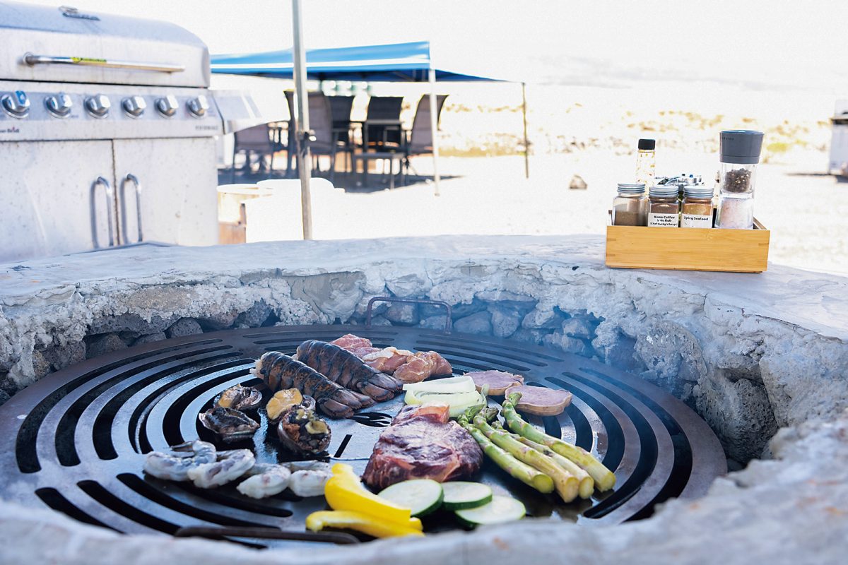 「ビッグアイランド・アバロニ」のBBQ