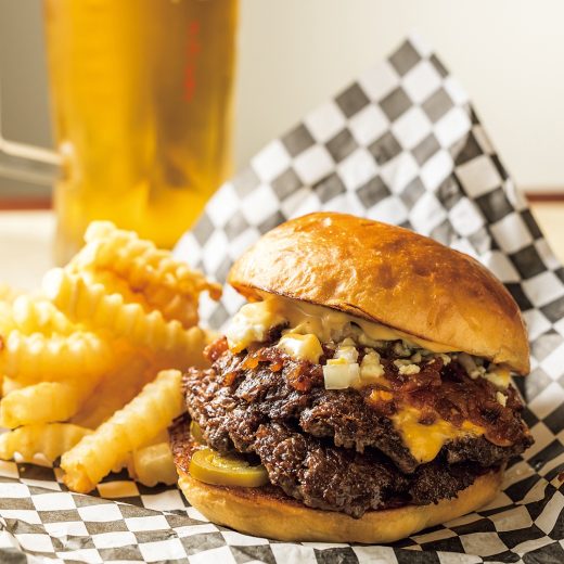 「カール・オジサン・バーガー・ショップ」のハンバーガー