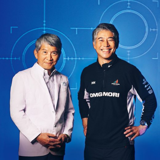 医療法人財団順和会 山王病院アイセンター(眼科) センター長・清水公也氏(左)と、プロセーラー白石康次郎氏(右)。