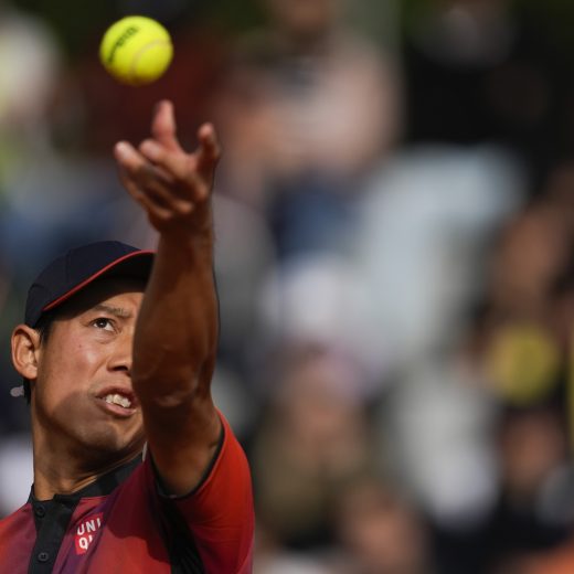 錦織圭選手のサーブ
