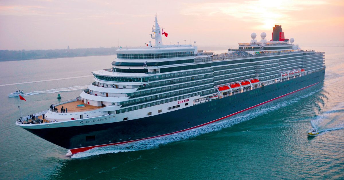 豪華客船クイーン・エリザベス6枚セット 約27cm cunard-1_1Queen_Elizabeth-