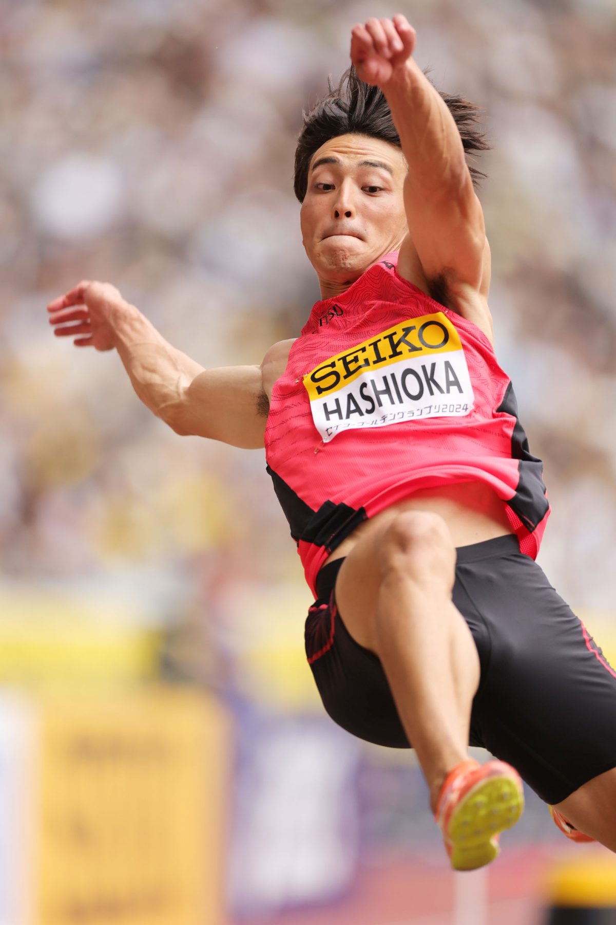 2024年5月に行われたセイコーゴールデンGP走幅跳で4位に入賞した橋岡優輝