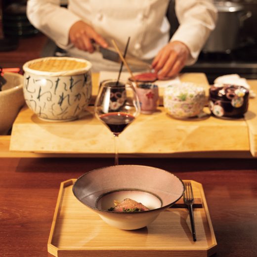 目の前で料理が見れる「イタリア料理 今井」のカウンター