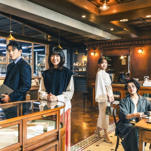 日本発のNetflix新作ロマンスシリーズにて共演する小栗旬、ハン・ヒョジュ、中村ゆり、赤西仁。