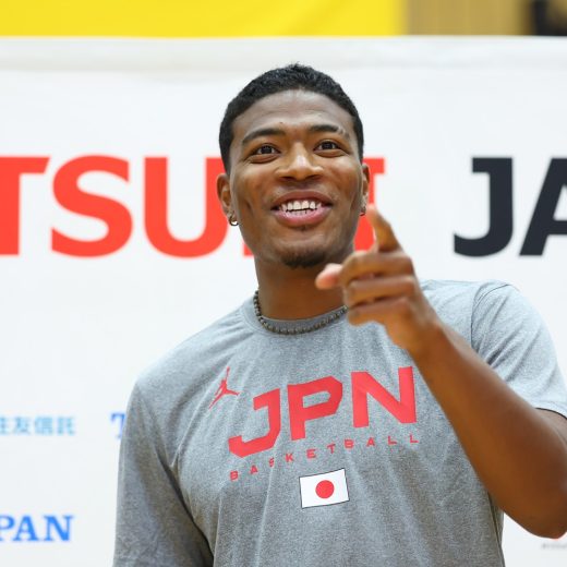 日本代表に合流した八村選手