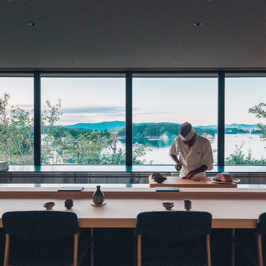 「SUSHI YUTAKA ZEN」のカウンター