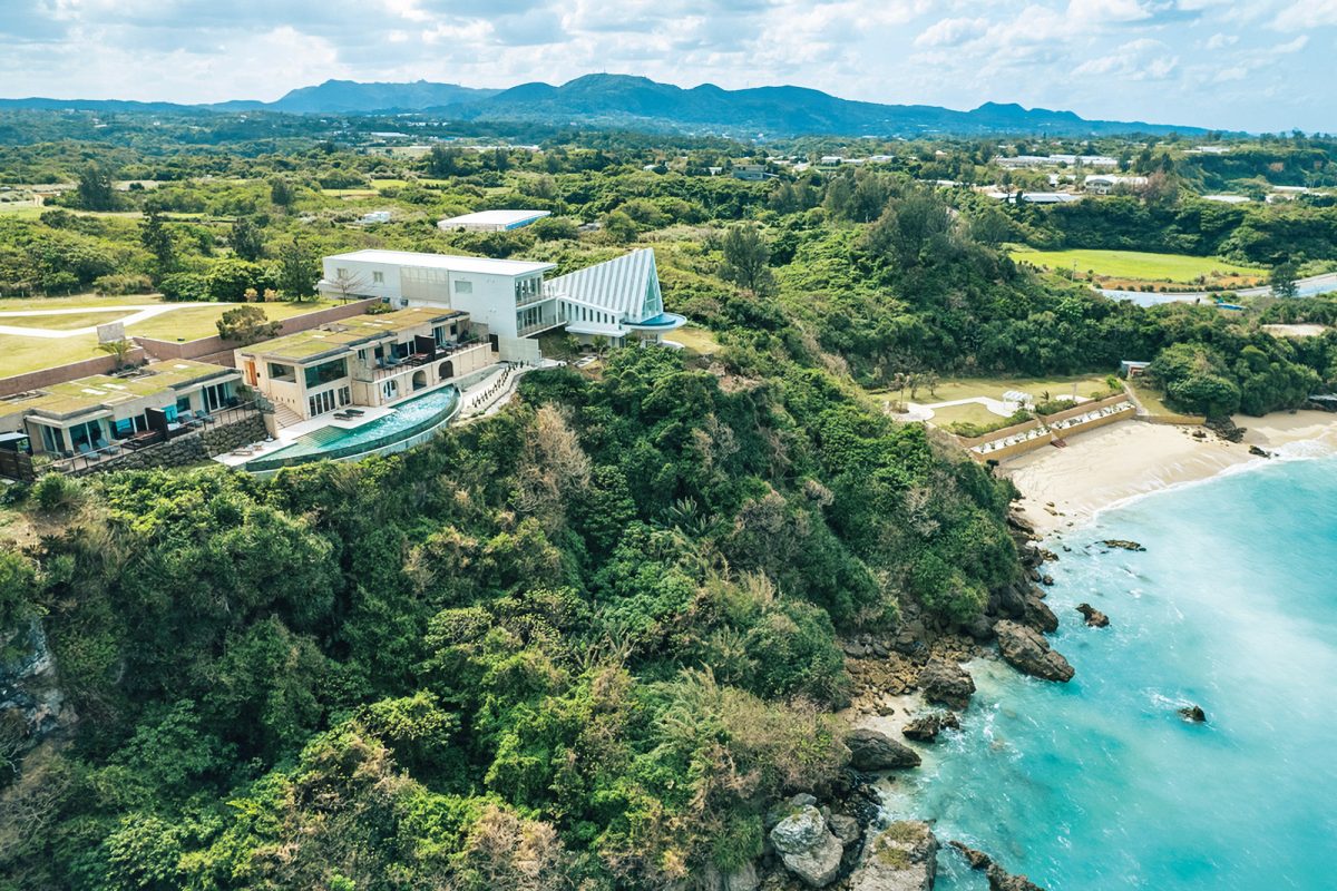 上空から見た「KAYATSUMA OKINAWA」