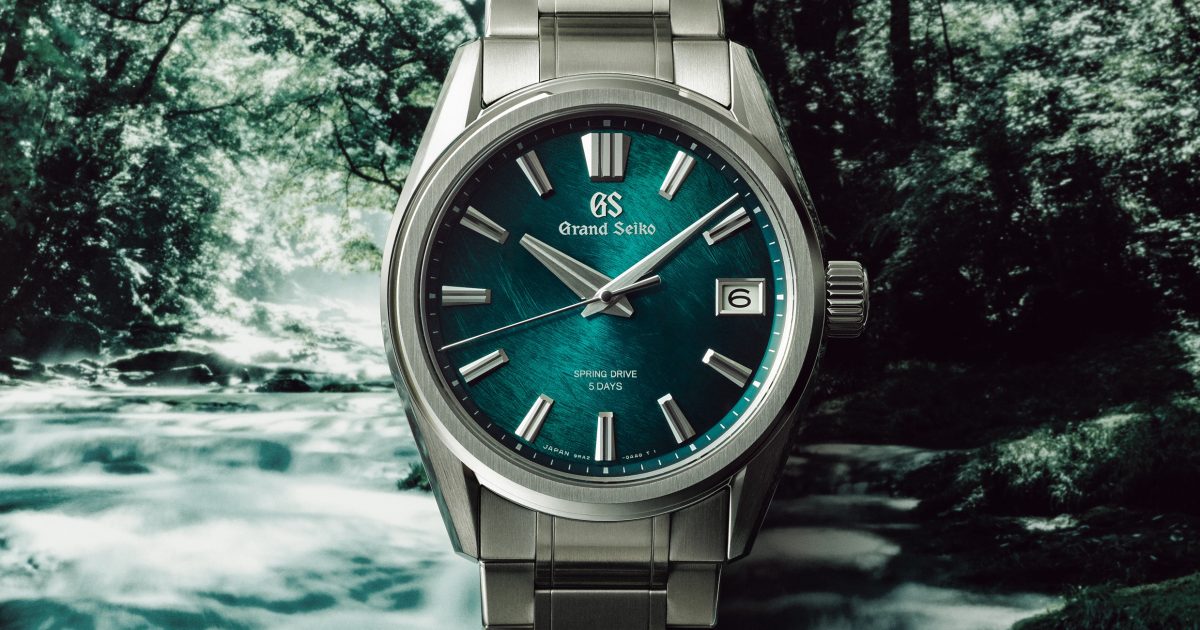 グランドセイコー、阿寺渓谷のエメラルドブルーを表現した新作ウォッチ