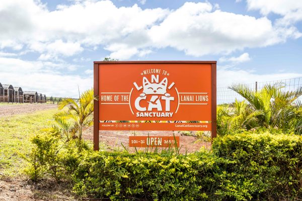 Lanai Cat Sanctuaryの看板