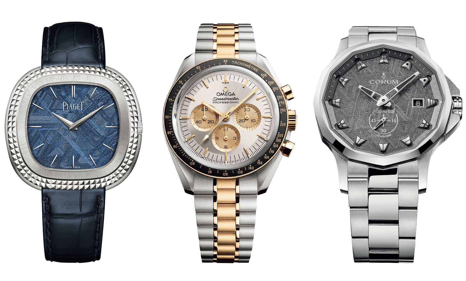 ピアジェ、オメガ、コルム。ロマンを纏う宇宙の時計3選 | GOETHE