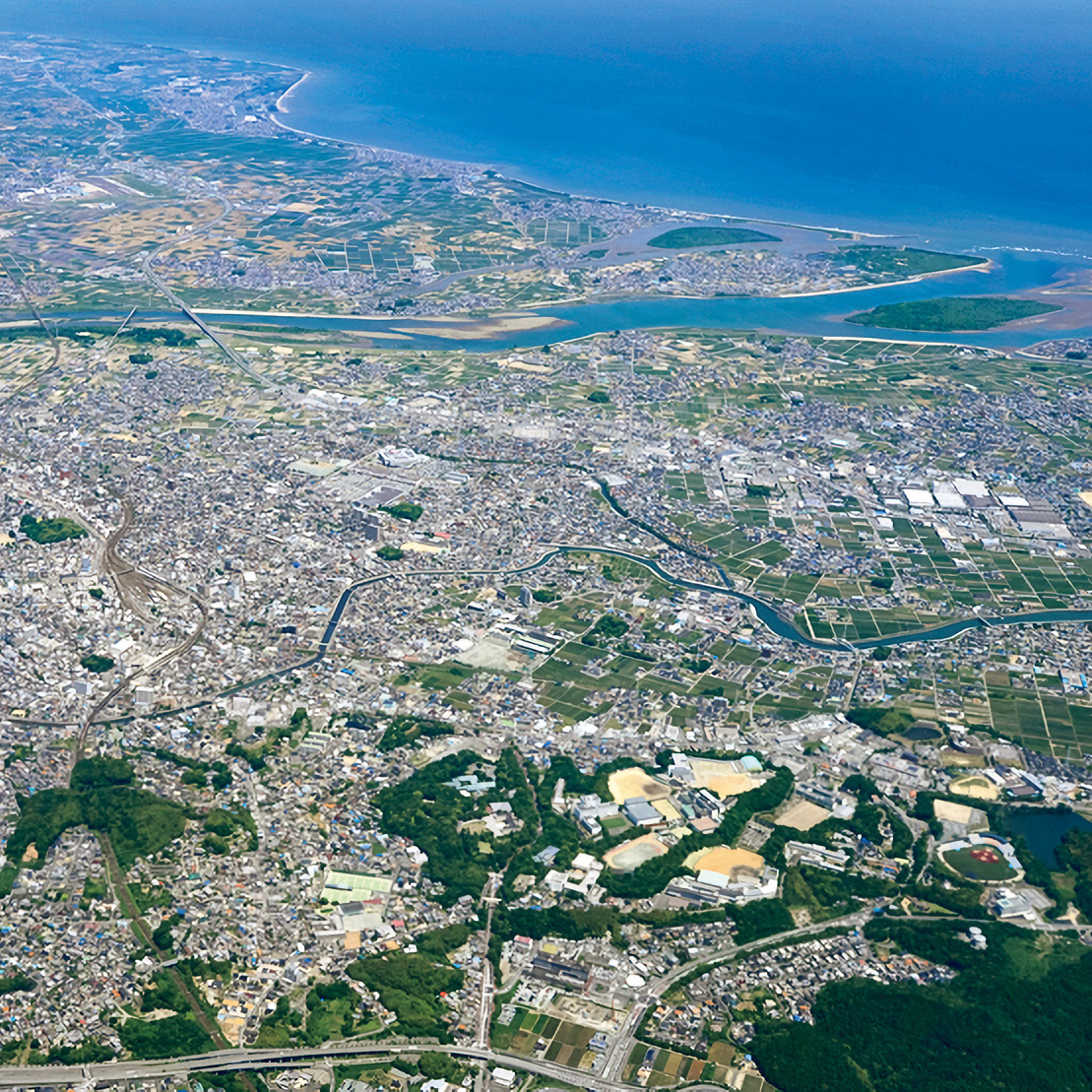 伊勢神宮の上空