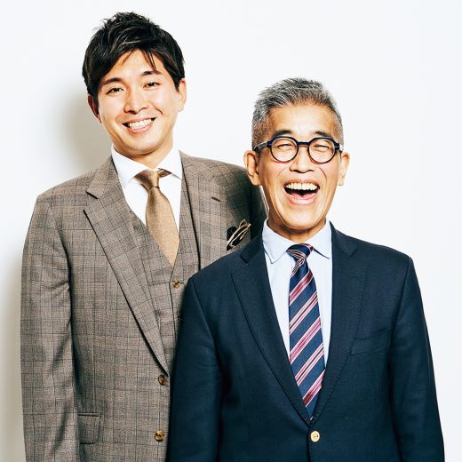 笑顔の宮崎謙介氏と岸博之氏