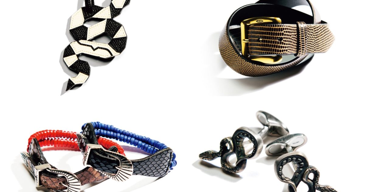 持ち手がスネークの傘、パイソン柄のボクサーパンツ…2025年幸運を呼ぶ