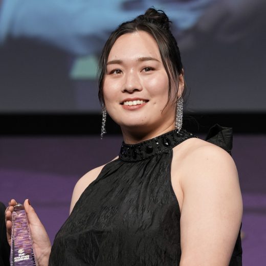 やり投げの北口榛花。