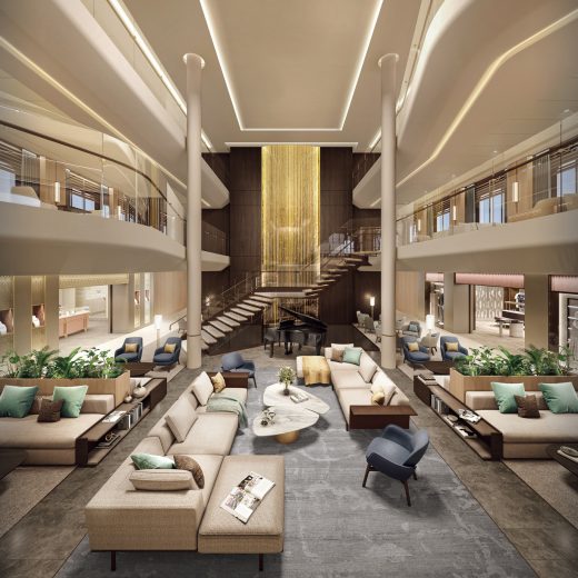 「飛鳥Ⅲ」のメインアトリウム