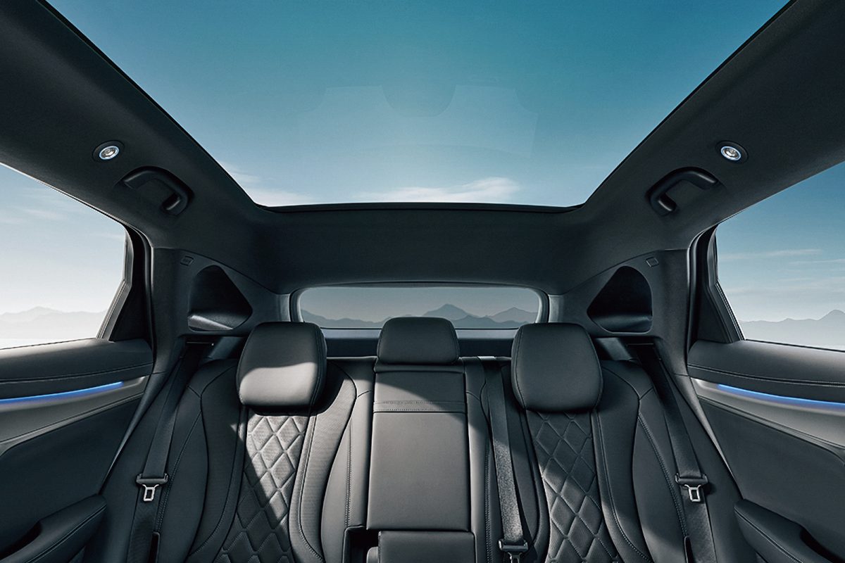 BYD「シーライオン7」の後部座席