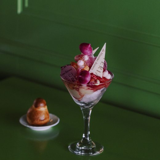 「かき氷 シチリア風ブリオッシュ添え」