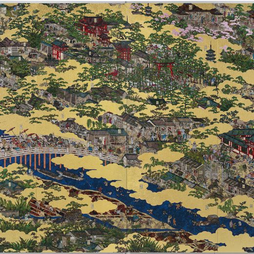 村上隆《洛中洛外図 岩佐又兵衛 rip》（右隻）2023-2025年 ©️2023-25 Takashi Murakami/Kaikai Kiki Co., Ltd. All Rights Reserved.