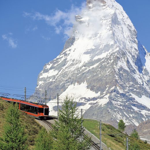 「ゴルナーグラート鉄道」の登山電車