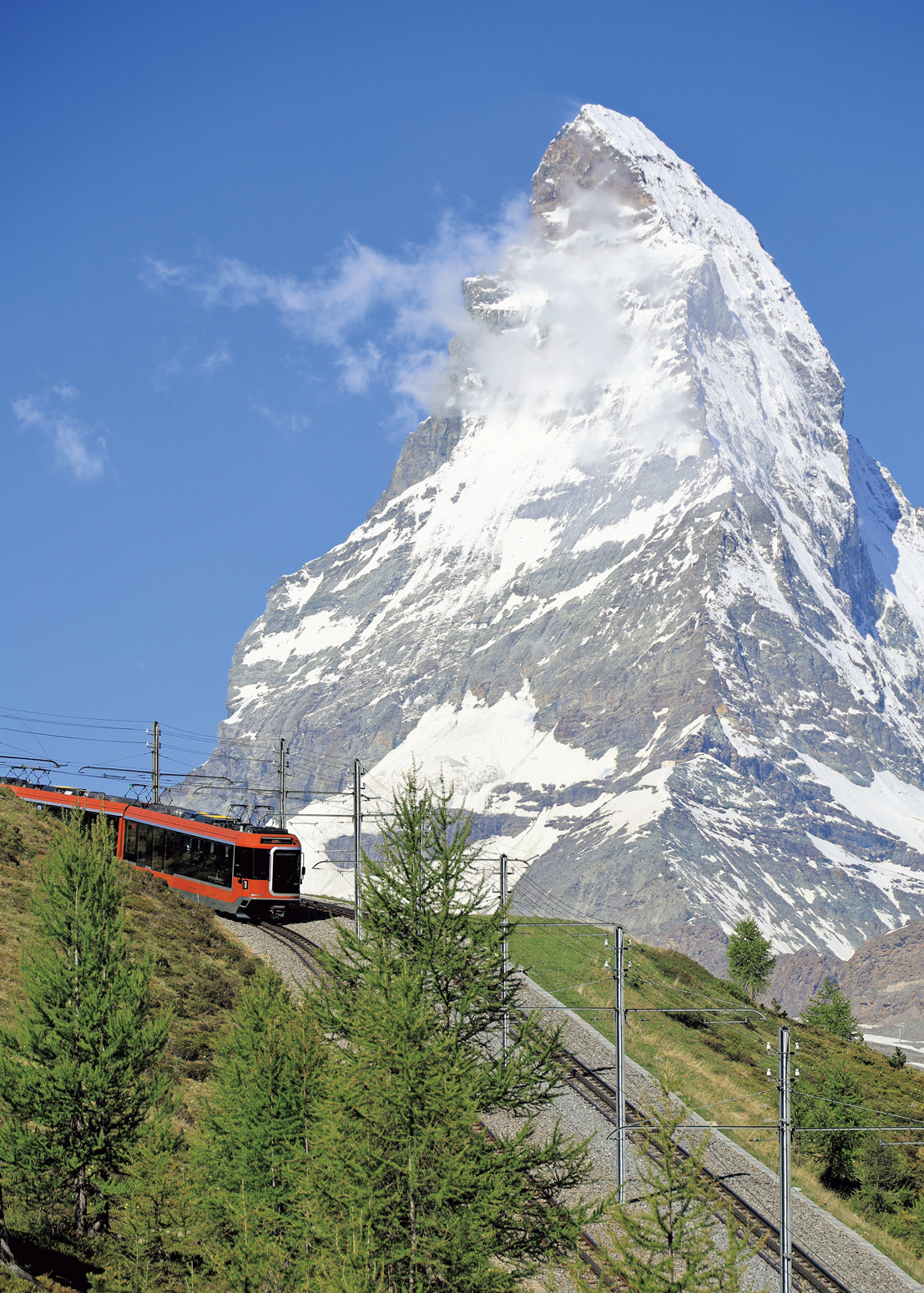「ゴルナーグラート鉄道」の登山電車