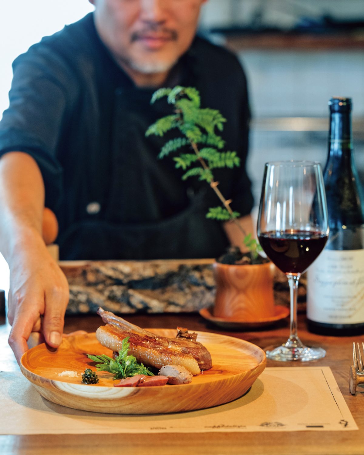 「L’OASI」の熾火焼き