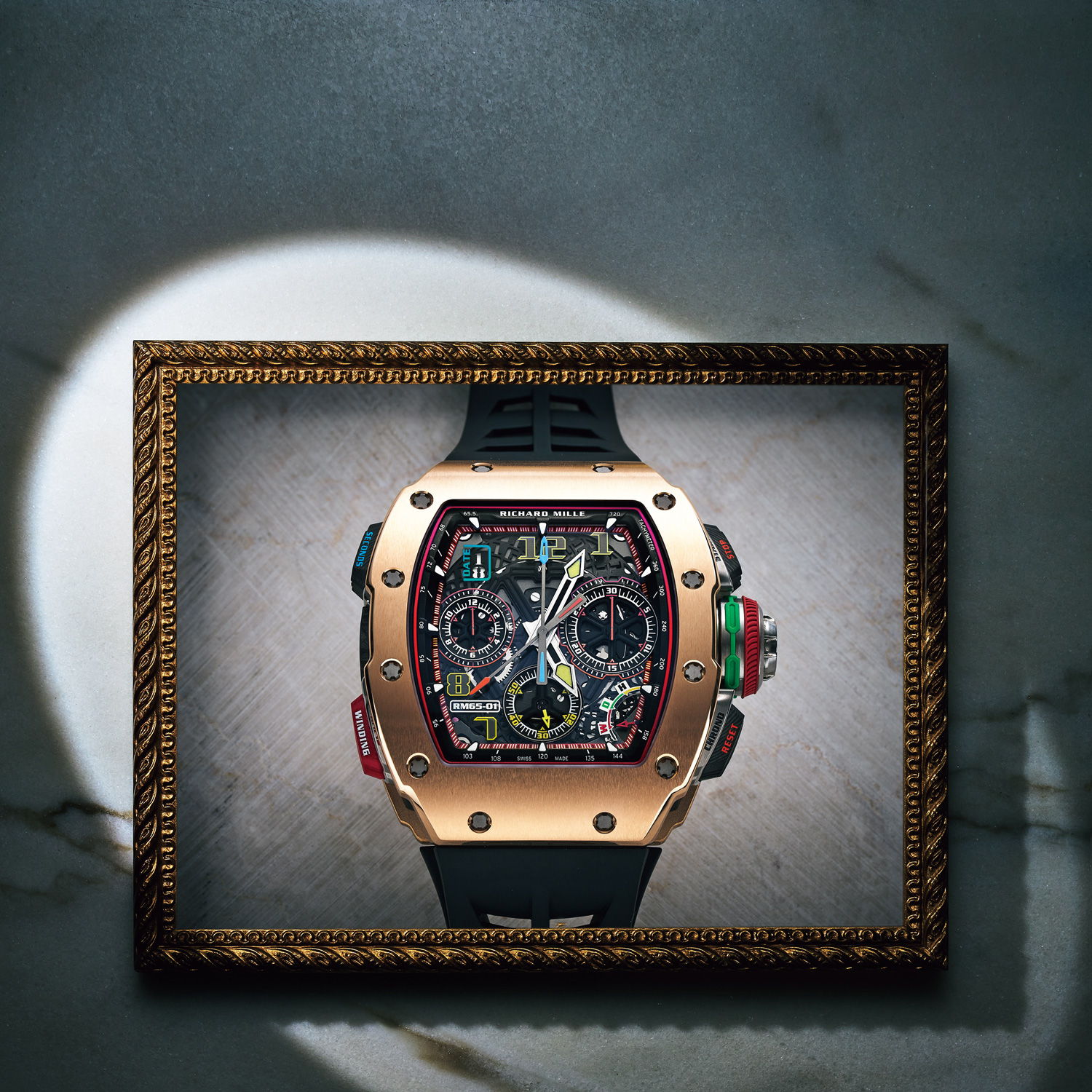 リシャール・ミル、高性能クロノグラフ「RM 65-01」のゴールドモデル