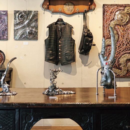 「SYMPANIST UNDULATION BOUTIQUE」の店内ディスプレイ