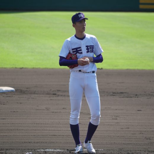 天理高校時代の達孝太。