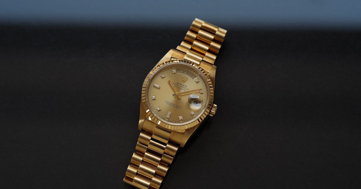 もうこ。(こぴ)〜　1113 ロレックス1993年製「デイデイト」は、オニキスダイヤルの超人気モデル