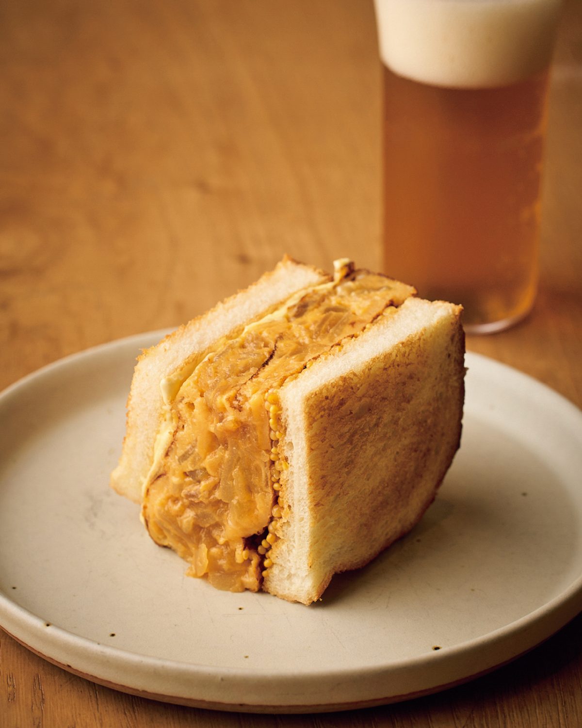 「食堂 aca」の「トルティージャ」のサンドイッチ